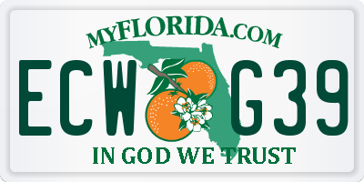 FL license plate ECWG39