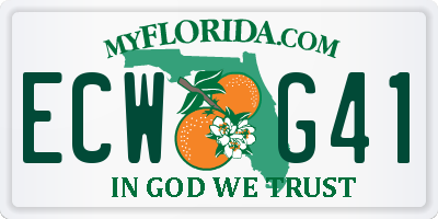 FL license plate ECWG41