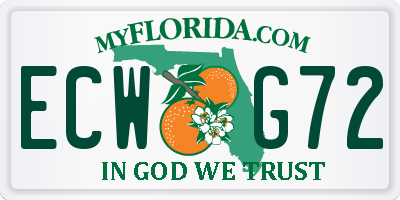 FL license plate ECWG72