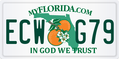 FL license plate ECWG79
