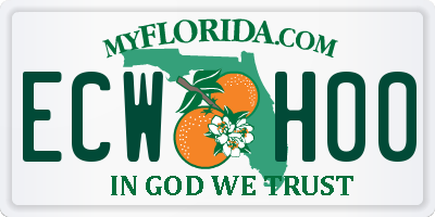 FL license plate ECWH00