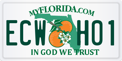 FL license plate ECWH01