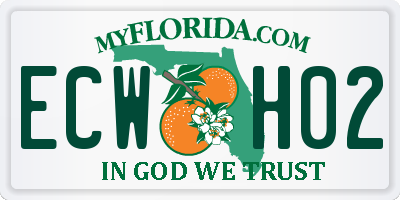 FL license plate ECWH02