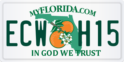 FL license plate ECWH15
