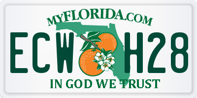 FL license plate ECWH28