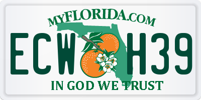 FL license plate ECWH39