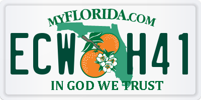 FL license plate ECWH41