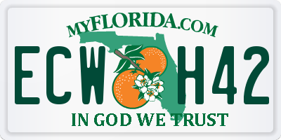 FL license plate ECWH42