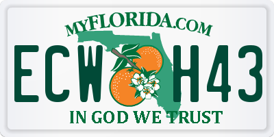 FL license plate ECWH43