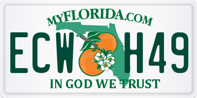 FL license plate ECWH49