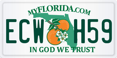 FL license plate ECWH59