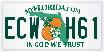 FL license plate ECWH61