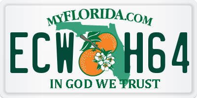 FL license plate ECWH64