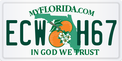 FL license plate ECWH67