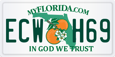 FL license plate ECWH69