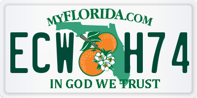 FL license plate ECWH74