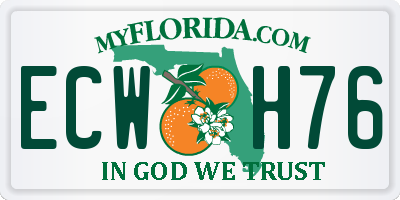 FL license plate ECWH76