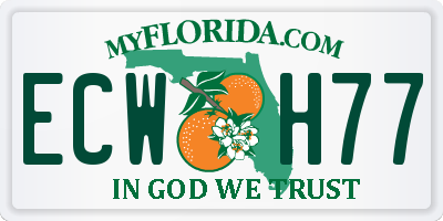 FL license plate ECWH77