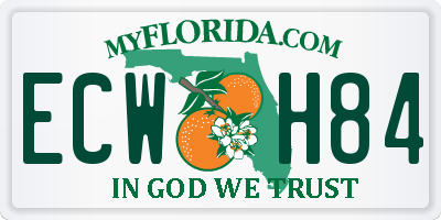 FL license plate ECWH84