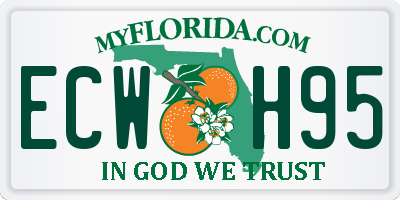 FL license plate ECWH95