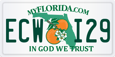 FL license plate ECWI29