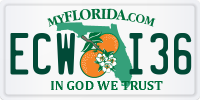 FL license plate ECWI36