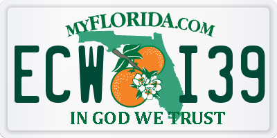 FL license plate ECWI39