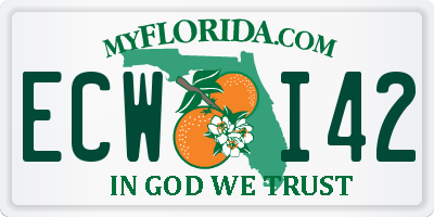 FL license plate ECWI42