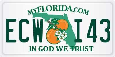 FL license plate ECWI43