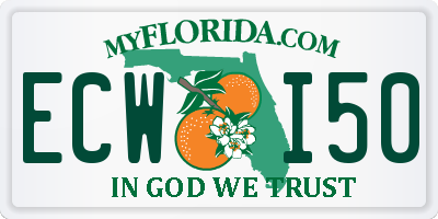 FL license plate ECWI50