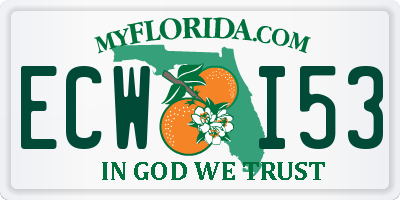 FL license plate ECWI53