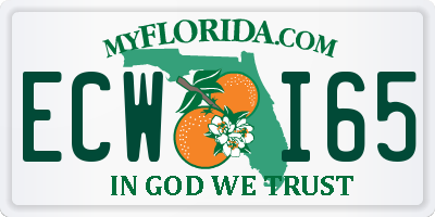 FL license plate ECWI65