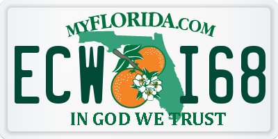 FL license plate ECWI68