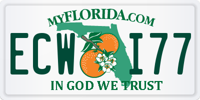 FL license plate ECWI77