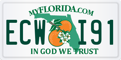 FL license plate ECWI91