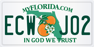 FL license plate ECWJ02