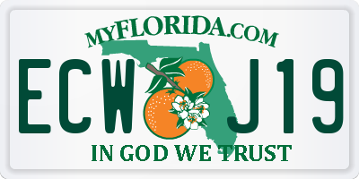 FL license plate ECWJ19