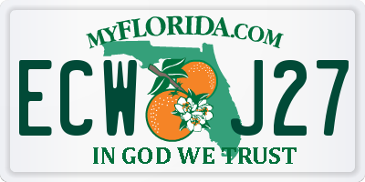 FL license plate ECWJ27