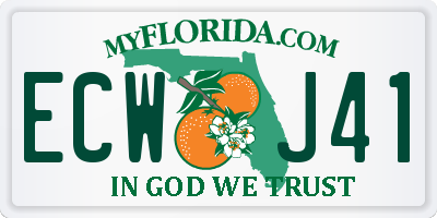 FL license plate ECWJ41