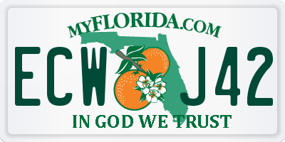 FL license plate ECWJ42