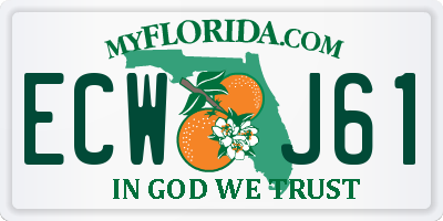 FL license plate ECWJ61