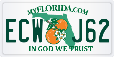 FL license plate ECWJ62