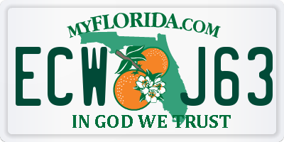 FL license plate ECWJ63