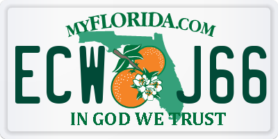 FL license plate ECWJ66