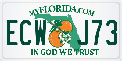 FL license plate ECWJ73