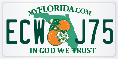 FL license plate ECWJ75
