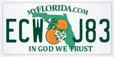 FL license plate ECWJ83