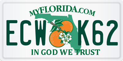 FL license plate ECWK62