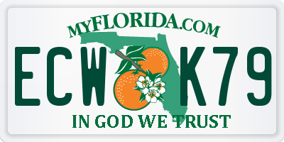 FL license plate ECWK79