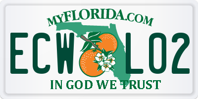 FL license plate ECWL02